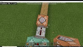 MineCraft Command Block Tutorial! [How to make a sliding door]
