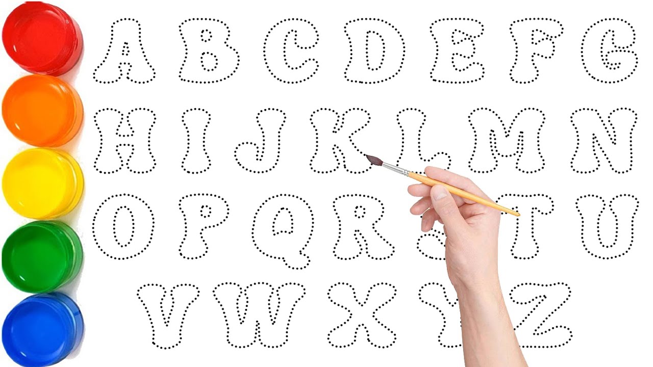 Let's Learn How to Draw Alphabet A to Z Easy step by step for Kids ...