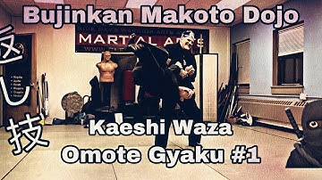 Bujinkan Makoto Dojo Ninja Countering Techniques. No Hands Flip VS Omote Gyaku