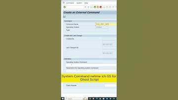 OS Befehl aus ABAP aufrufen #os #abap #befehl #ghostscript