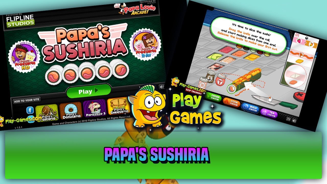 Papa's Sushiria - Play Papa's Sushiria On Papa's Games