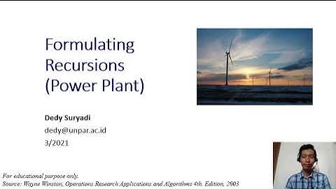 Week3.2 Formulating Recursions (Power Plant) [Dynamic Programming]