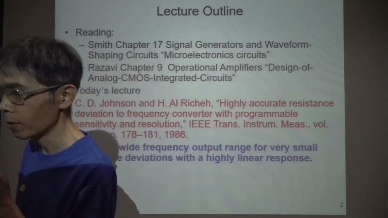 Micro sensors and actuators Lecture 11 Resistance to frequency