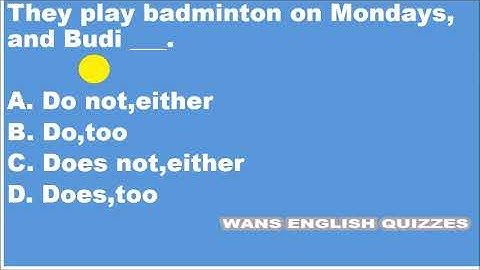 Latihan Soal Elliptical Sentence/Elliptical Construction 3 - Elliptical Sentence Quiz