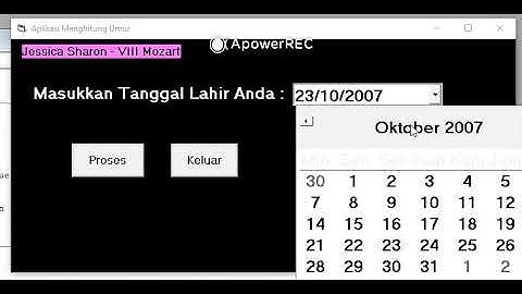 Aplikasi Menghitung Umur