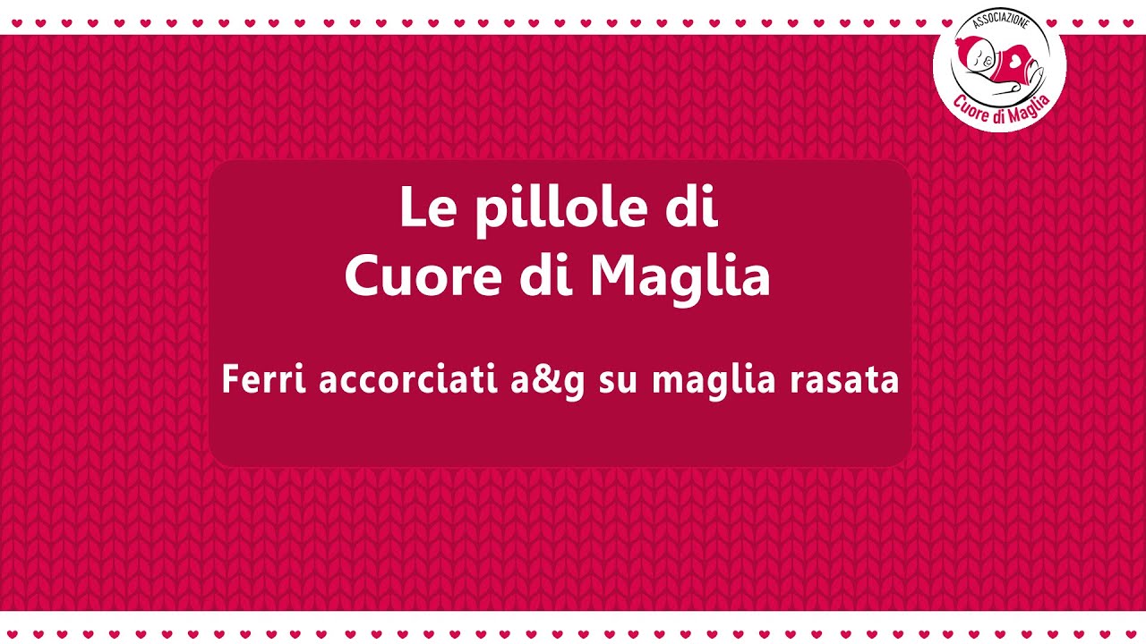 Ferri accorciati a&g su maglia rasata