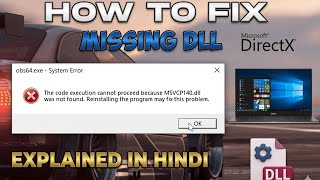 How To Fix Dll Errors In Windows 10/11 | Explained in Hindi |