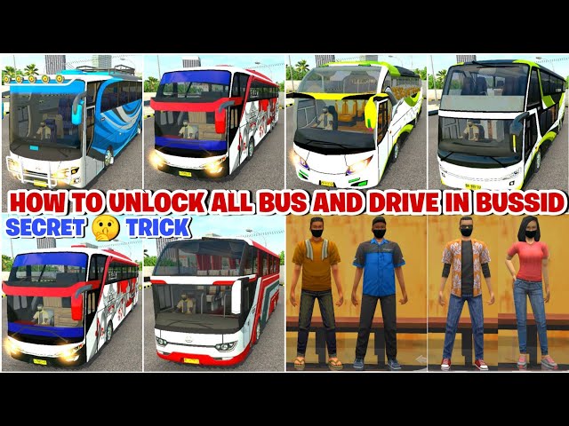 🎀🤩 HOW TO UNLOCK  ALL BUS AND DRIVER IN BUS SIMULATOR INDONESIA class=