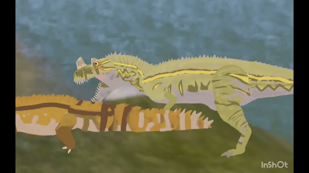 Ceratosaurus meets the firsts servers (cera vs Arabic) #thecursedisle #animation #pathoftitans