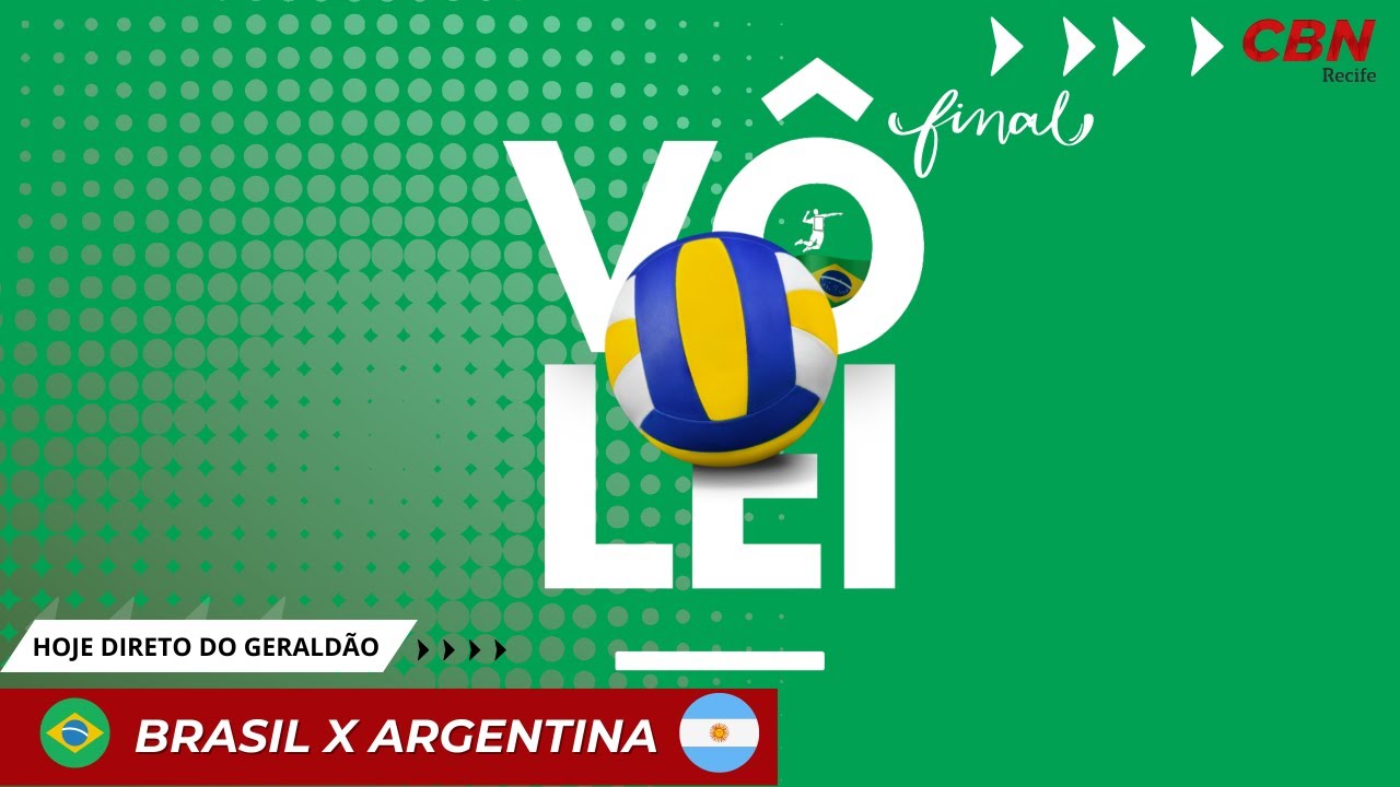 Brasil x Argentina, AO VIVO, com a Voz do Esporte, às 20h
