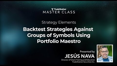 Backtest Strategies Against Groups of Symbols Using Portfolio Maestro | September 26, 2023.