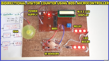 Bidirectional Visitor Counter Using 8051 Microcontroller