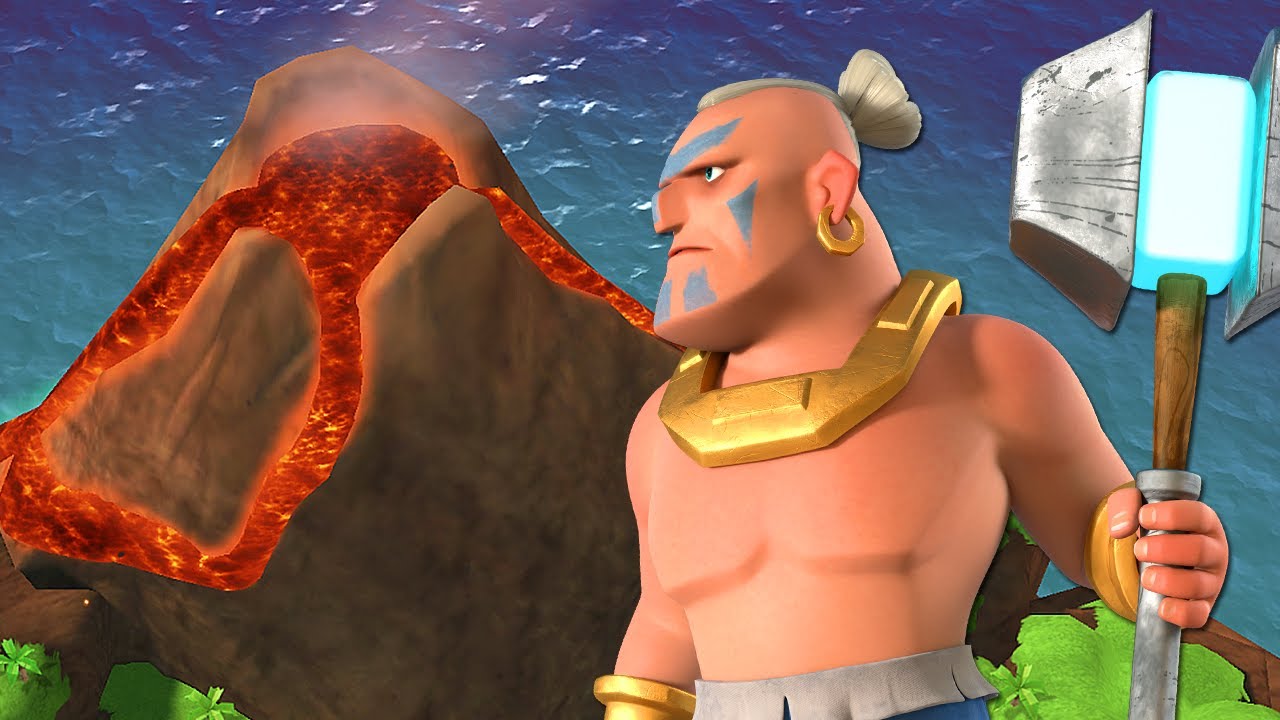 Speed running Dr T VOLCANO ISLAND in Boom Beach YouTube