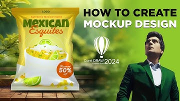 How to Make Realistic Mockup in Coreldraw | Professional Mockup Design | Corel draw tutorial 2024