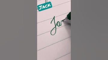 Jack name signature style #shorts #viral #satisfying #whatsappstatus #cursivewriting