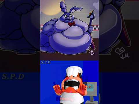Pizza tower characters reacts to fat Fnaf animatronics #fnaf #pizzatower #shorts