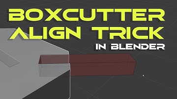 BOXCUTTER secret alignment tool - Blender tutorial
