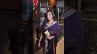 Ritu Manthra Looks Beautiful In A Violet Saree