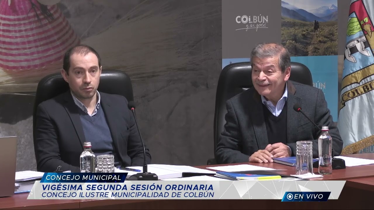 VIGÉSIMA SEGUNDA SESIÓN ORDINARIA CONCEJO MUNICIPAL