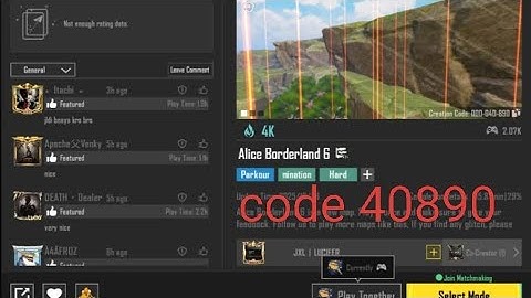 Bgmi wow Parkour map code 40890 | Alice borderland 6 |#bgmi #pubg #pubgmobile  