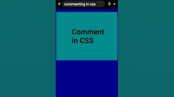How To Add Comments In CSS #HowToAddCommentsInCSS #shorts #cssComments