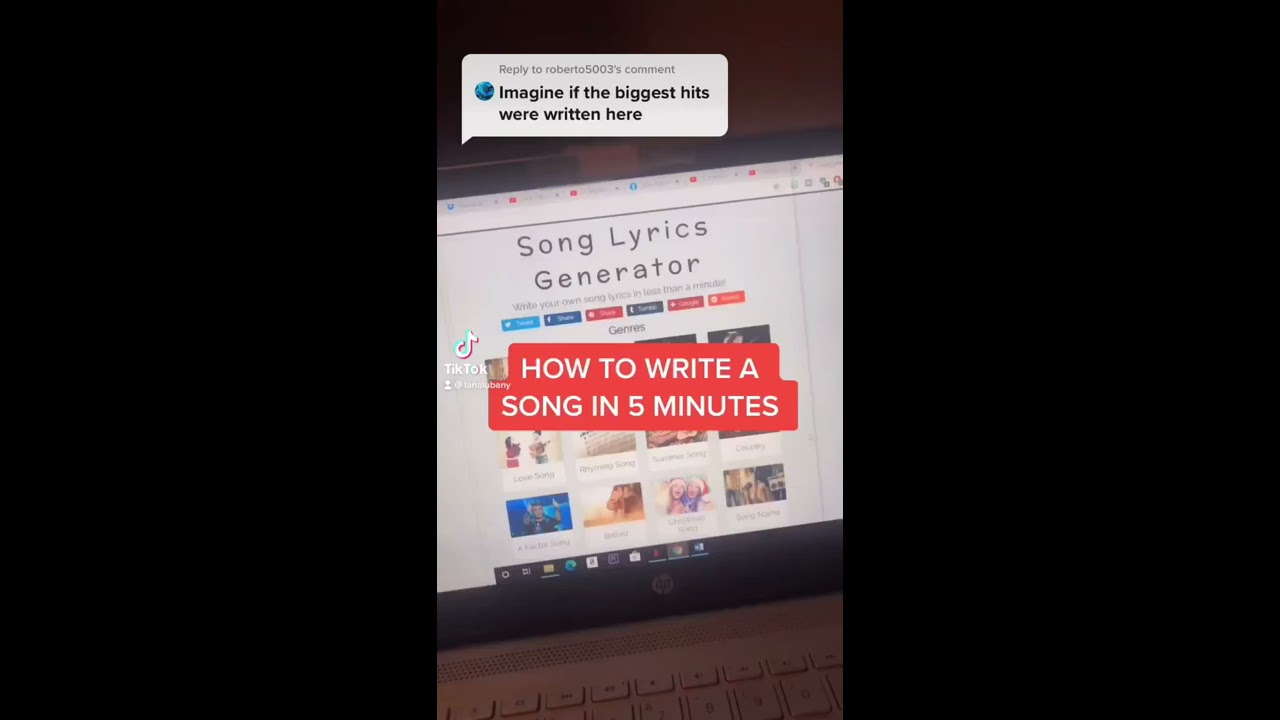 How to write a song using a song lyric generator