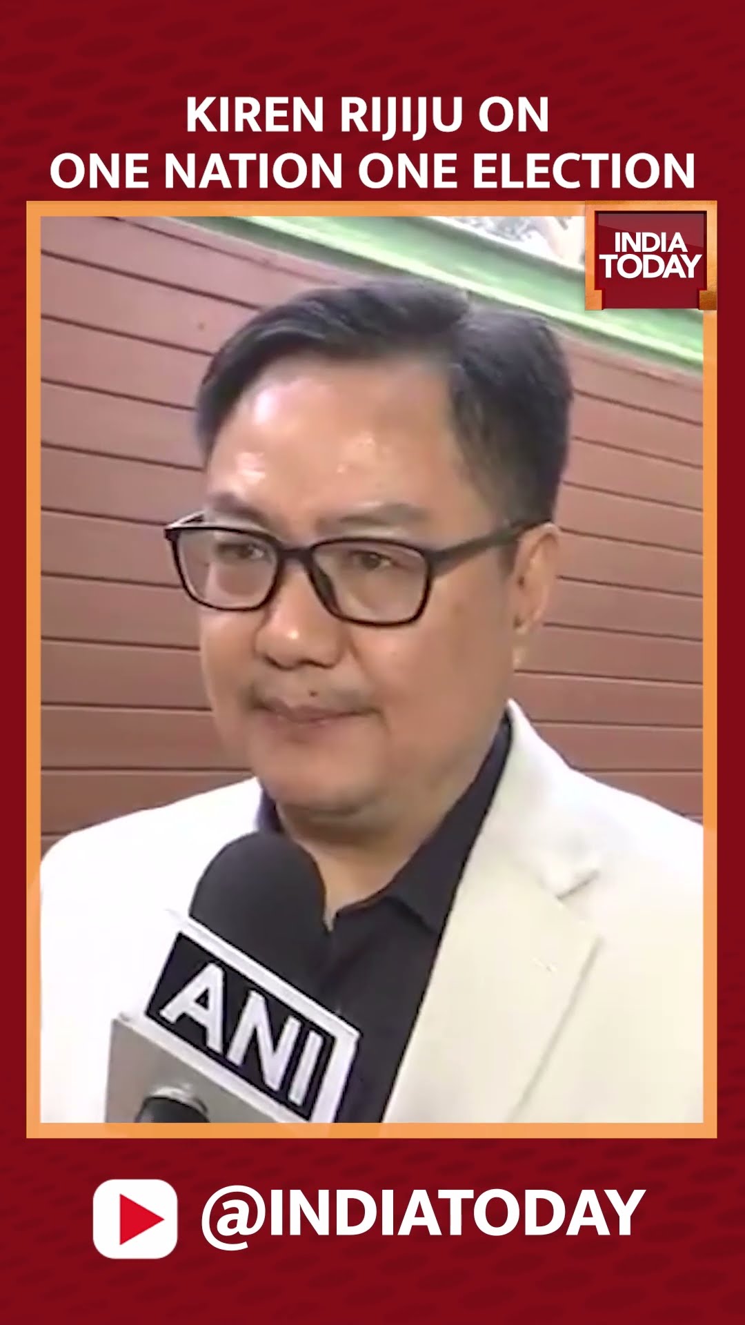Union Minister Kiren Rijiju Speaks On One Nation, One Election #shorts #onenationoneelection