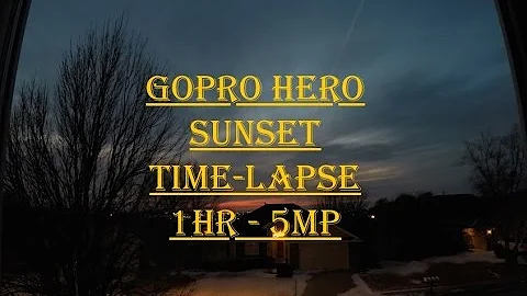 Gopro Hero 4 Silver Time-Lapse 5mp - 1 hour SUNSET