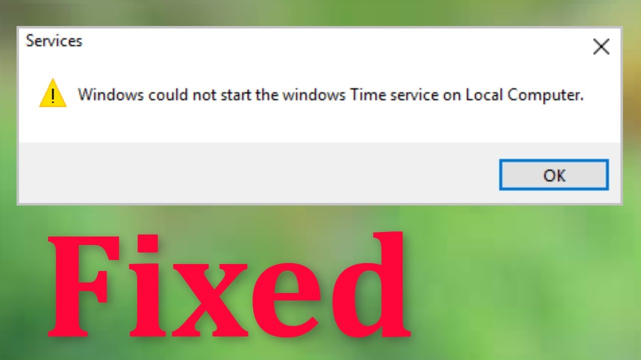 W32tm Service Not Started Windows Time Service Doesn T Start Automatically On A Workgroup Computer