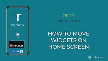 How to Move Widgets on Home screen - Oppo [Android 11 - ColorOS 11]