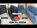 Sofa Cover Review Amazon How To Slipcover A Sofa & Love Seat Installation Elasticated Stretch