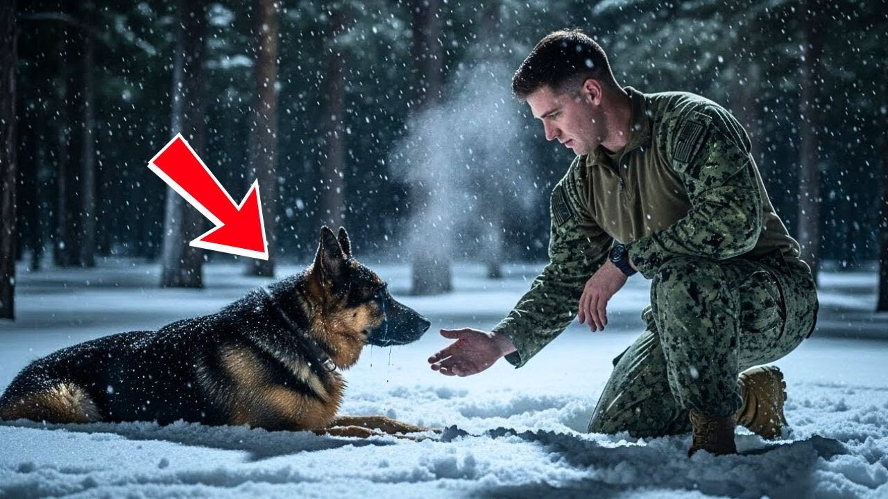 A Navy SEAL Found a Crying German Shepherd in the Snow – What He Discovered Next Melted His Soul