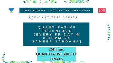 Ace-CMAT Test Series: QUANTITATIVE ABILITY FINALS by Sameer Sardana