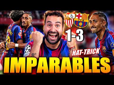 RAPHINHA is UNBELIEVABLE: HAT-TRICK and COMEBACK win 1-3 against SEVILLA! BARÇA is UNSTOPPABLE: 7...