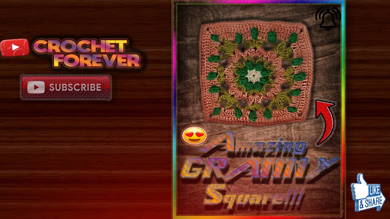 Crochet The most Unique Granny Square