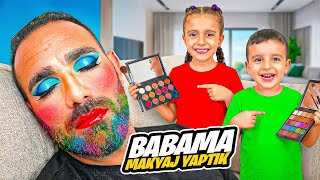 Babama Uykuda Büyük Şokpoyraz Eli̇f Makyaj Yapti Sonu Kötü Bi̇tti̇