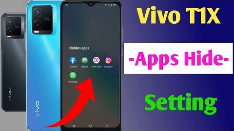 Vivo t1x app hide setting / how to hide Apps in Vivo T1x / Vivo T1 X me app hide kaise kare / T1x