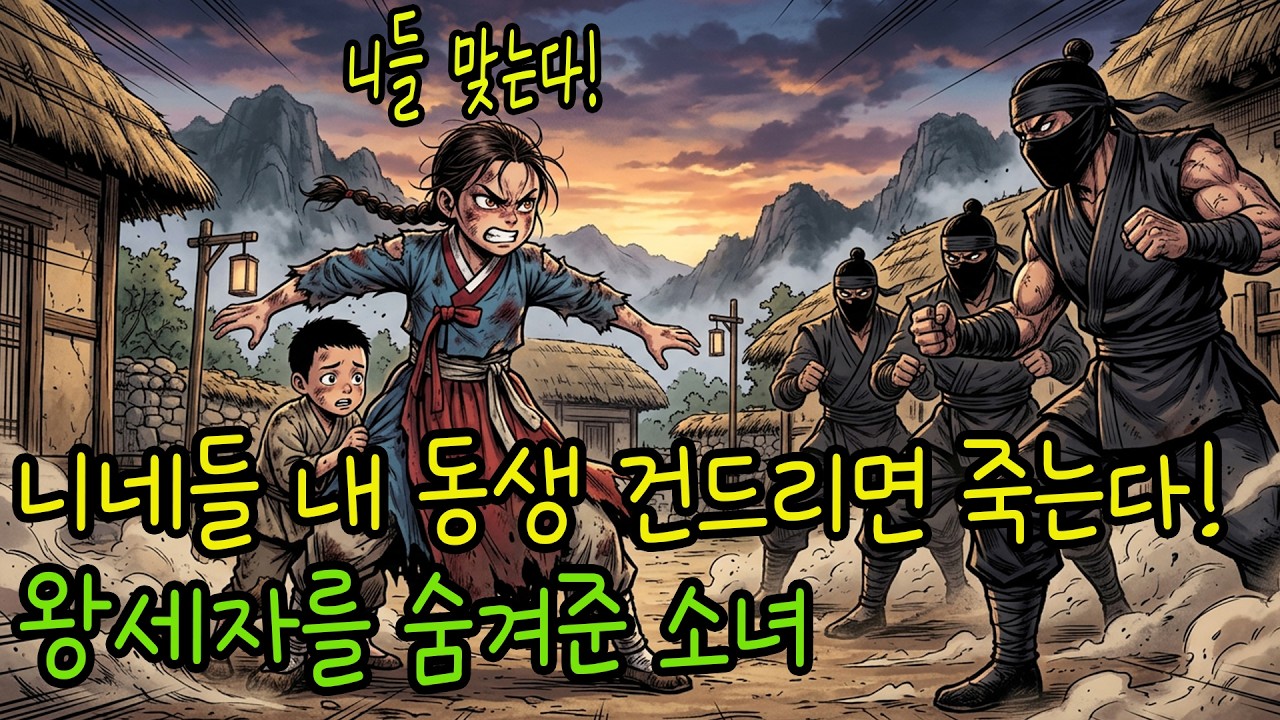 내 동생 건드리면 죽는다! 왕세자를 숨겨준 소녀 | 야담 옛날이야기