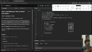 3341. Find Minimum Time to Reach Last Room I || Leetcode solution || C++