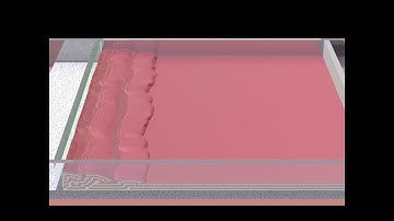 ４K: The real-scale numerical simulation of a sand-box experiment using 2.4 billion particles