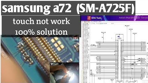 Samsung A72 Touch Screen Not Work (SM-A725F) Just two jumper make