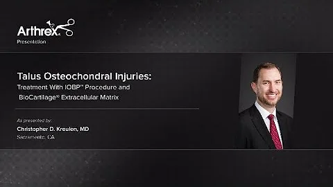 Talus Osteochondral Injuries: Treatment With IOBP™ Procedure and BioCartilage® Extracellular Matrix