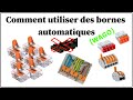 Electricit comment utiliser les bornes automatiques wago