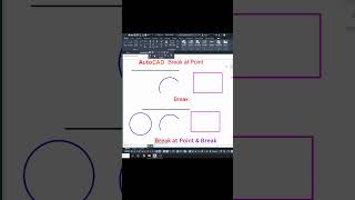 #Break at Point and #Break Command in #AutoCAD #Engineering #Graphics #Short Video