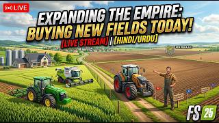 🌾 Expanding the Empire: Buying New Fields Today!#LiveStream #FarmingSimulator #Gaming #GamingIndia