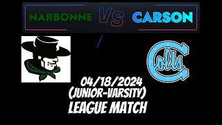 2024 Carson High Boy’s Volleyball (Junior-Varsity): League Match (Narbonne vs Carson)