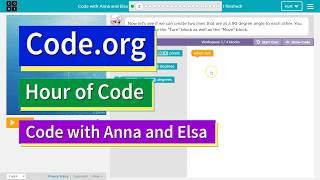 Code With Anna And Elsa Level 2 Code Org Hour Of Code Tutorial Answers Youtube - roblox hour of code 2