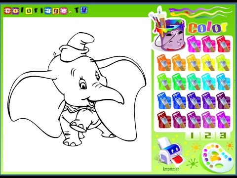 dumbo the elephant coloring pages  dumbo coloring pages game