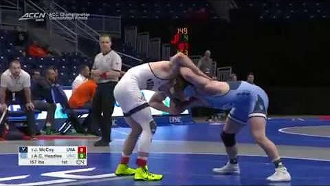 157lbs AC Headlee (North Carolina) dec Justin McCo...