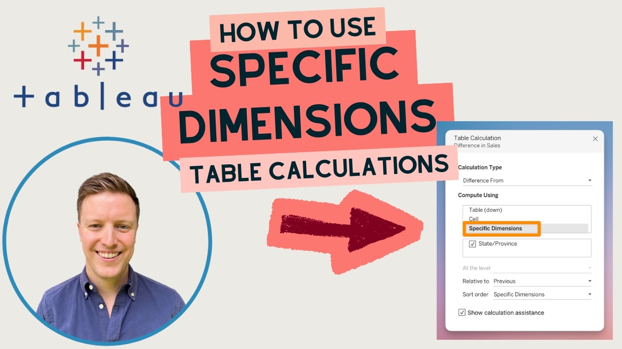 How Specific Dimensions Works in Tableau Table Calculations - YouTube
